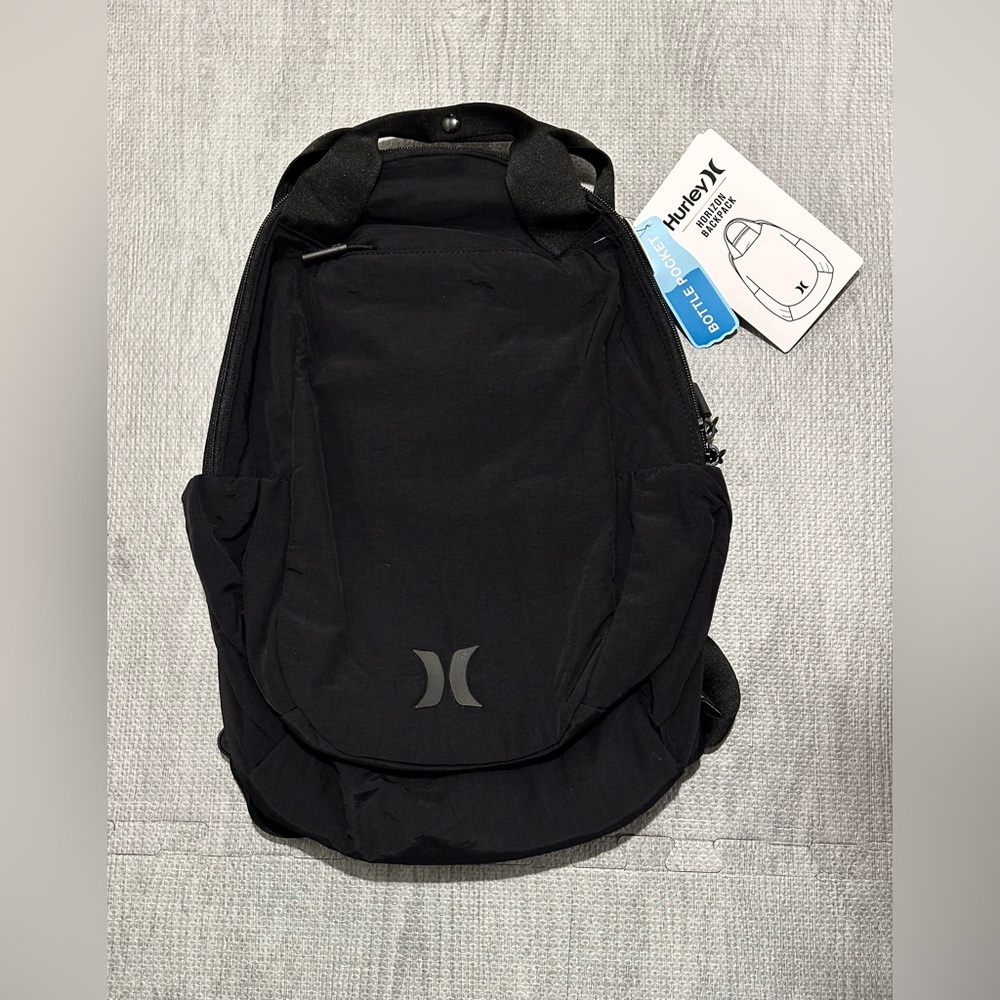 Hurley Black Backpack Sleek Minimalist Design
